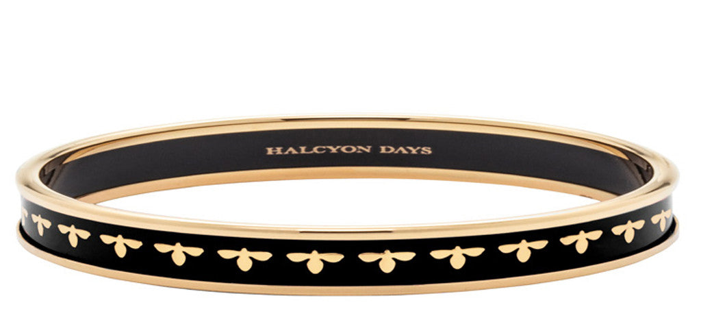 Halcyon Days Gold-Plated Bee Bangle