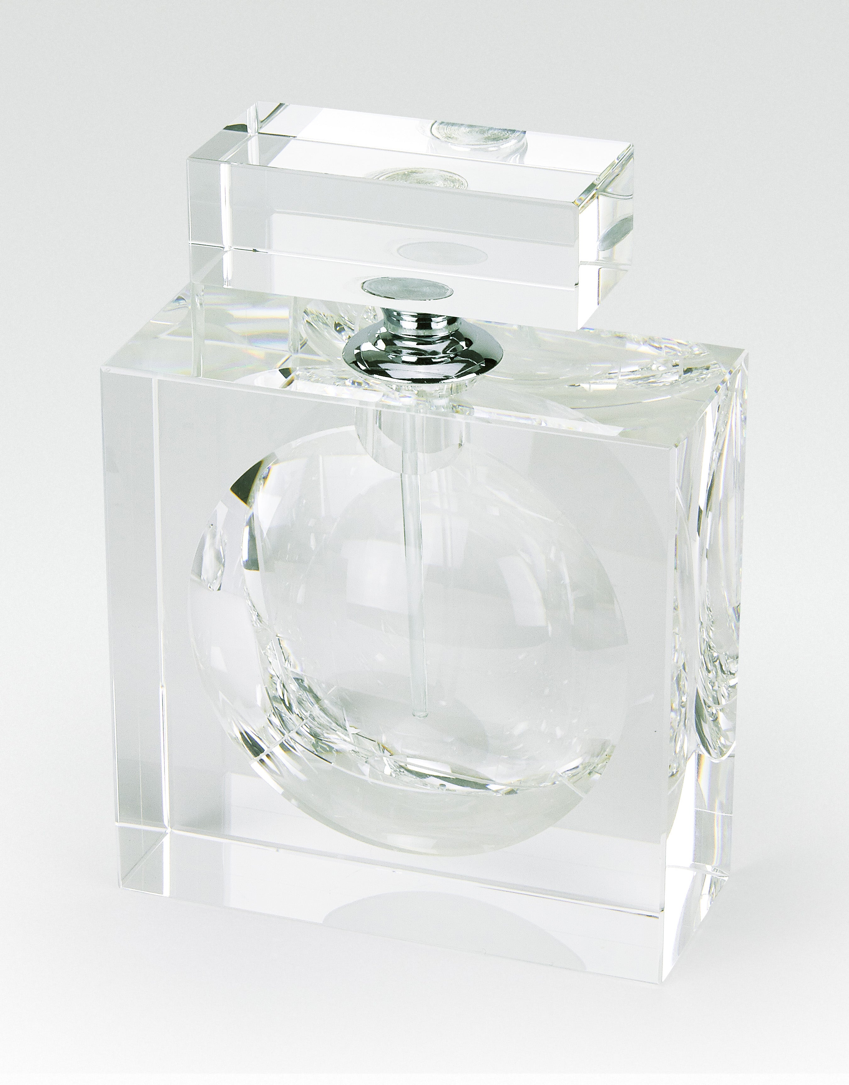 Tizo Square Crystal Glass Diamond Perfume Bottle