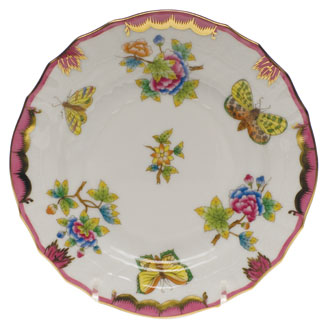 Herend Queen Victoria Pink Bread And Butter Plate