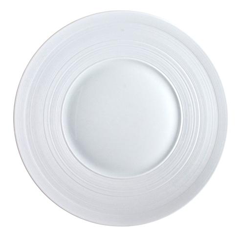 J.L. Coquet Hemisphere White Dinner Plate