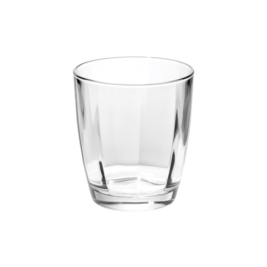 Vietri Optical Clear Double Old Fashioned Glass